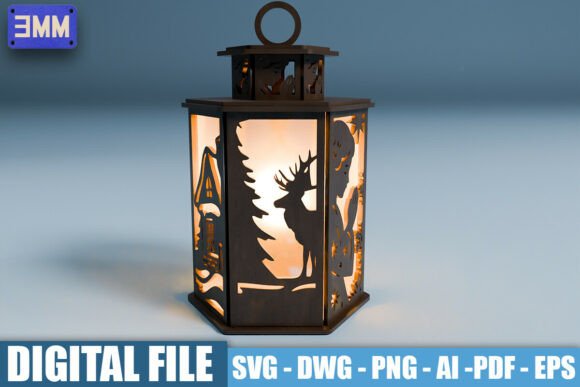 3D Christmas Lanterns: Laser Cut Holiday Magic