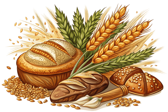3D Grains Plants and Bread Tshirt Bundle: A Versatile Design Solution