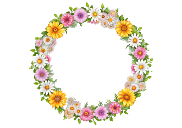 3D Lovely Floral Frame PNG: A Versatile Design Asset