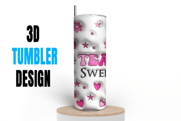 3D Puff Teaching Sweethearts Tumbler: A Unique Gift for Educators and More