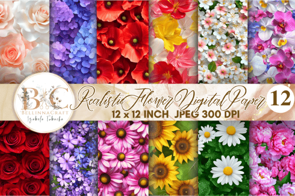 Enhance Your Projects with 3D Realistic Flower Seamless Paper
