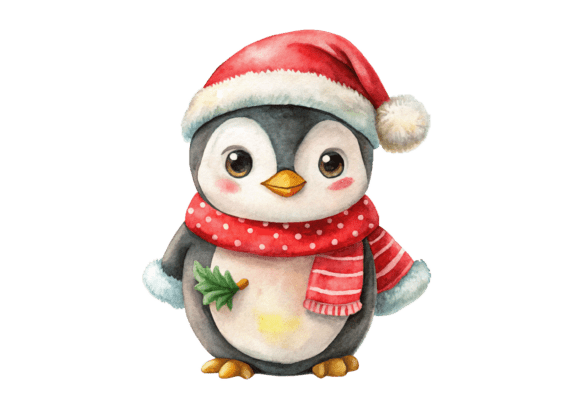 Get Creative with 3D Cute Penguin with Scarf PNG File