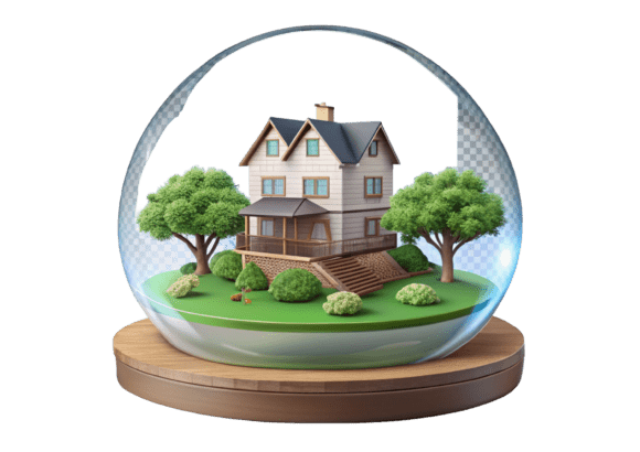 High-Quality Home Green Energy 3D PNGs