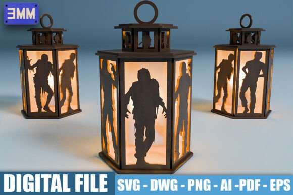 Transform Your Space with 3D Zombie Lantern Laser Cut Files