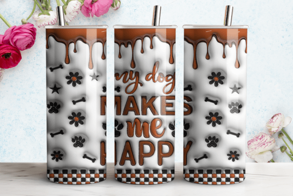 Unleash Creativity with Dog 3D Tumbler Leopard Wrap