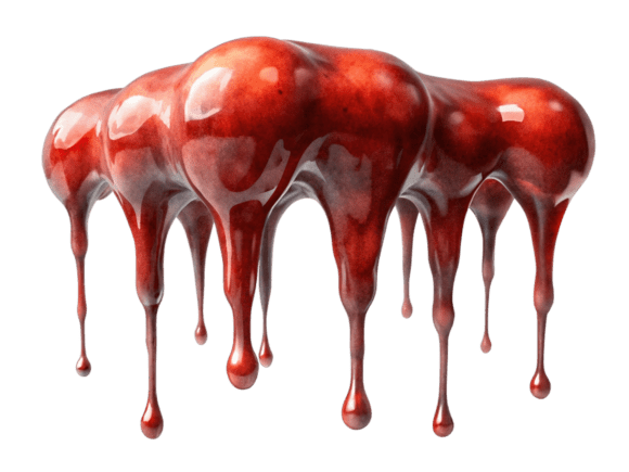 Unleash Your Creativity with 3D Red Paint Drip PNG