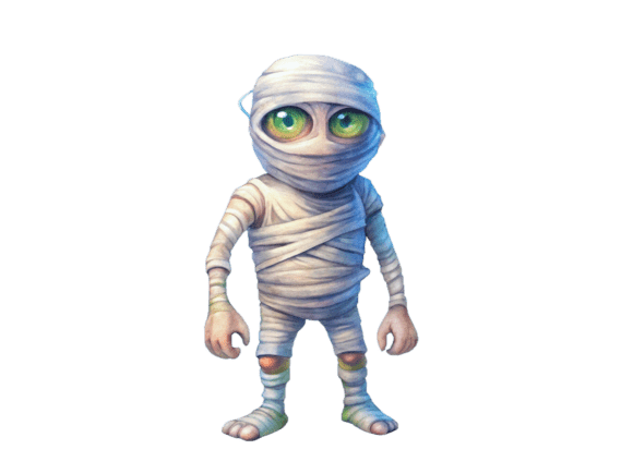 Unleash Your Creativity with PNG Scary Mummy Halloween 3D