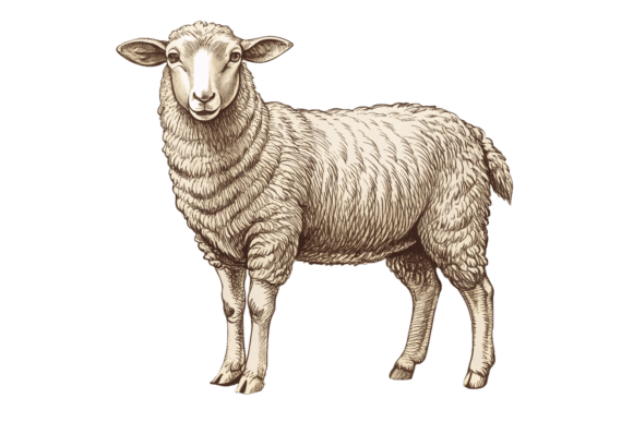 Unlock Your Creativity with 3D Sheep in Sketch Style Wool PNG Bundle