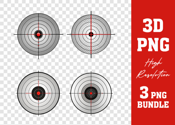 Unlocking Creativity with the Watercolor 3D Gun Target PNG Bundle